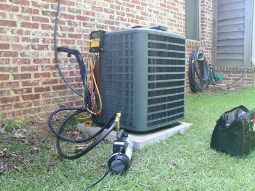 Maintenance on an AC in Akron
